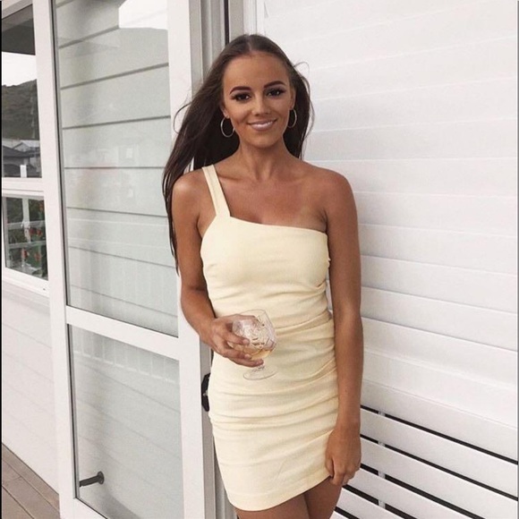 Bec + Bridge Black One Shoulder Bonita Mini Dress NWT Women’s Size 2 - Picture 8 of 13